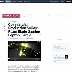 Create a Fake Razer Blade Gaming Laptop Ad with 3D Studio Max, Cinema 4D & AE – Part 2