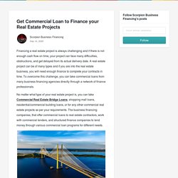 Get Commercial Loan to Finance your Real Estate Projects
