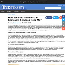 How We Find Commercial Removals Services Near Me?