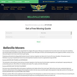 Commercial Office Condo Furniture Movers, Local Residential Apartment Long Distance Cross Country Movers & Moving Company Belleville