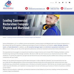 Commercial Restoration Company Virginia and Maryland