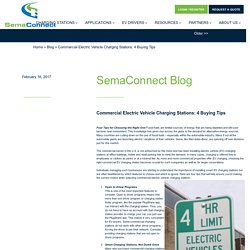 Commercial Electric Vehicle Charging Stations: 4 Buying Tips