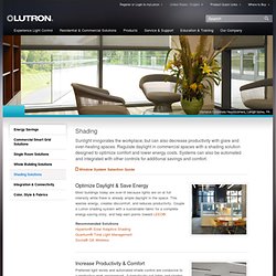 Commercial Shading Solutions by Lutron Save Energy and Improve Comfort