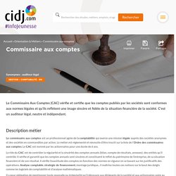 Commissaire aux comptes