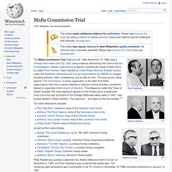 Mafia Commission Trial