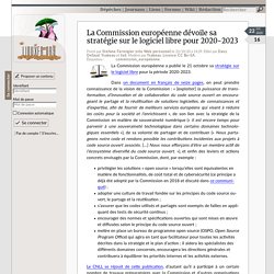 La Commission européenne dévoile sa stratégie sur le logiciel libre pour 2020-2023