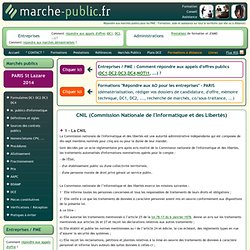 CNIL Commission Nationale de l'Informatique et des Libertes marchés publics définition