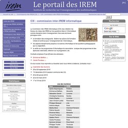 C3I : commission inter-IREM informatique