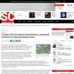 A look at the European Commission's proposed revisions to data protection laws