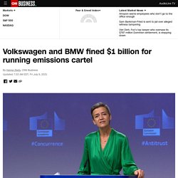 EU Commission fines Volkswagen and BMW $1 billion for emissions collusion