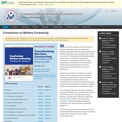 Commission on Wartime Contracting