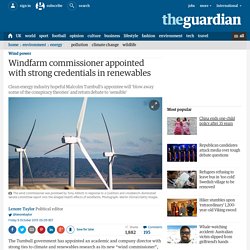 Windfarm commissioner appointed with strong credentials in renewables
