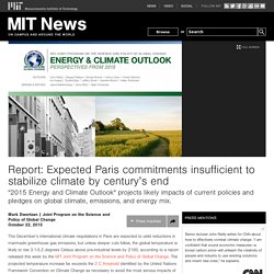 Report: Expected Paris commitments insufficient to stabilize climate by century’s end