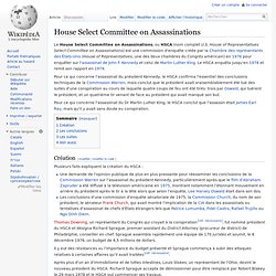House Select Committee on Assassinations