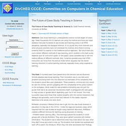 DivCHED CCCE: Committee on Computers in Chemical Education