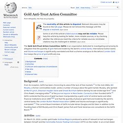 Gold Anti-Trust Action Committee