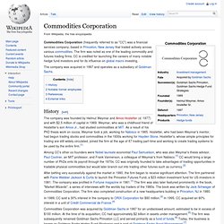 Commodities Corporation
