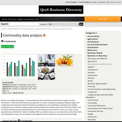 Commodity data analysis
