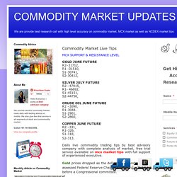 Commodity Market News, MCX HNI TIPS