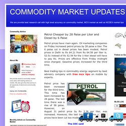 Commodity Market News, MCX HNI TIPS
