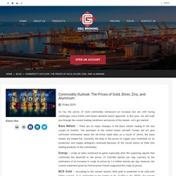 Commodity Outlook: The Prices of Gold, Silver, Zinc, and Aluminum
