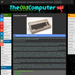Commodore C64 Disk Images ROMs and Games