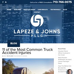 Most Common Truck Accident Injuries