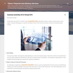 Common Activities Of A Virtual CFO