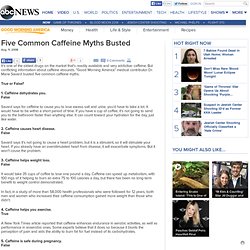 Five Common Caffeine Myths Busted