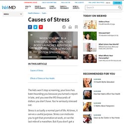 Common Causes of Stress & Their Effect on Your Health