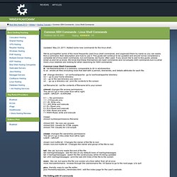 Common SSH Commands - Linux Shell Commands