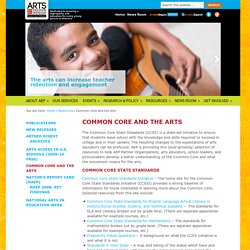 Common Core and the Arts