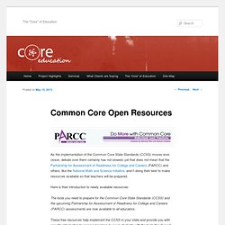 Common Core Open Resources