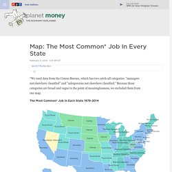 Map: The Most Common* Job In Every State : Planet Money
