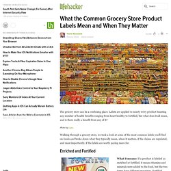 What the Common Grocery Store Product Labels Mean and When They Matter