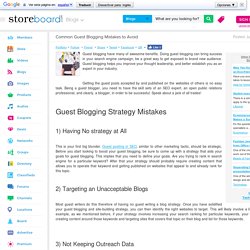Common Guest Blogging Mistakes to Avoid