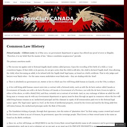 Common Law History