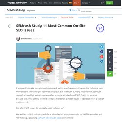 Study: 11 Most Common On-site SEO Issues