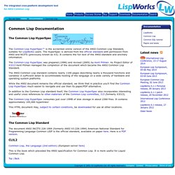 Common Lisp Documentation