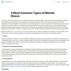 3 Most Common Types of Mental Illness — Teletype