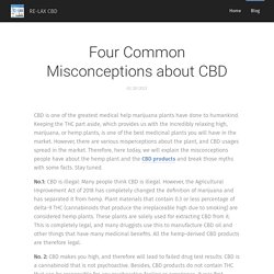 Four Common Misconceptions about CBD