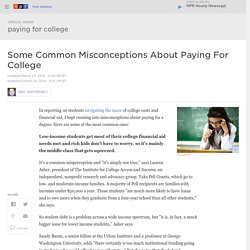 Some Common Misconceptions About Paying For College