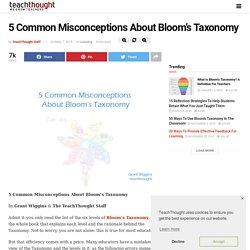 5 Common Misconceptions About Bloom's Taxonomy