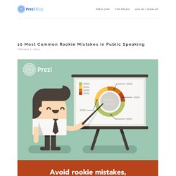 10 Most Common Rookie Mistakes in Public Speaking