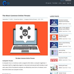 The Most Common Online Threats -CYBER COPS