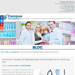 Common Causes of Osteoporosis and Symptoms to Look out For