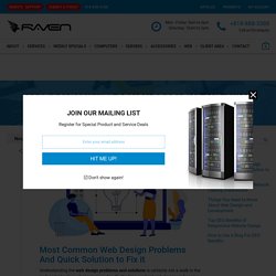 Most Common Web Design Problems And Quick Solution to Fix it