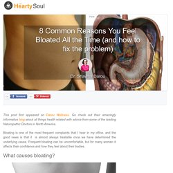 8 Common Reasons You Feel Bloated All the Time (and how to fix the problem) : The Hearty Soul