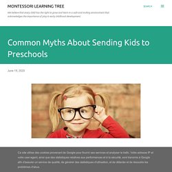 Common Myths About Sending Kids to Preschools