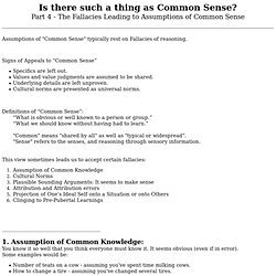 Common Sense, Page 4 - The Fallacies
